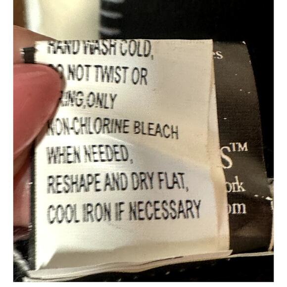 Nightmare Before Christmas Jack Skellington Black Scarf 7.25"W x 58" - Picture 6 of 6